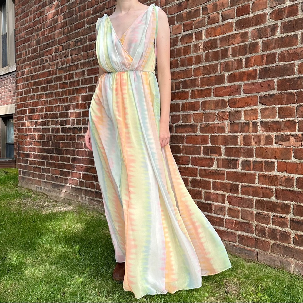 Anthropologie LIL pastel gorgeous maxi dress, 4. - Picture 3 of 14